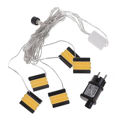 Angelluck Éliminateur de Piles AA/AAA 5 en 1 4,5 V et 3 V, Accessoire de transformateur avec Prise pour diverses Bougies électroniques, Jouets et lumières électriques (AAA)