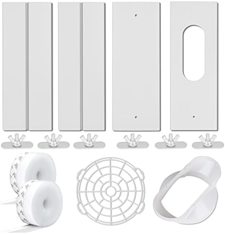 Portable Air Conditioner Window Kit, Upgrade Portable AC Window kit, Window Vent Kit with 2pack 3m seal, Sliding AC Vent Kit for Exhaust Hose (5.1"/13cm)