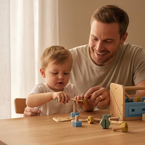 Durable Wooden Tool Set for Toddlers