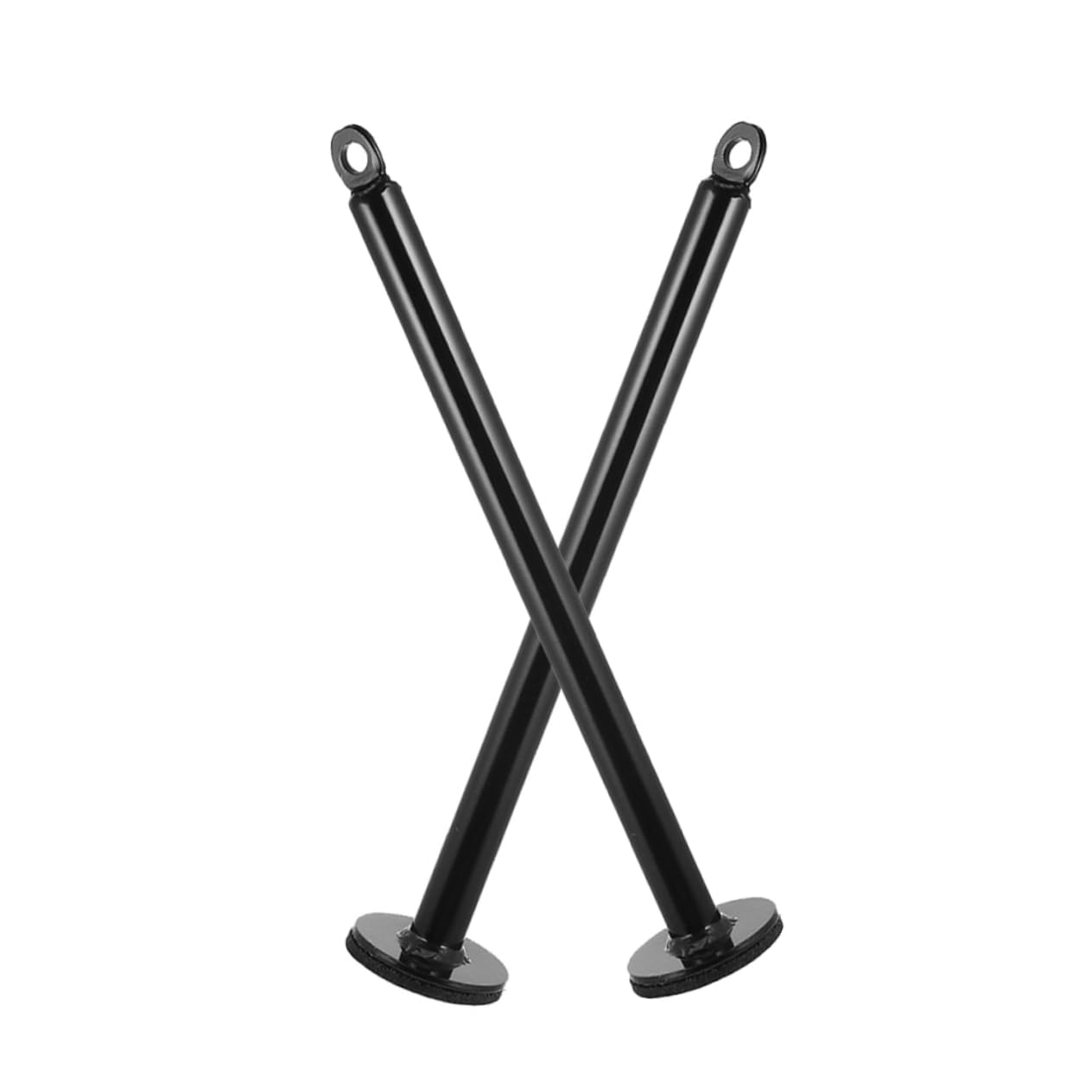 KICHOUSE 2pcs Weight Plate Holder Barbell Rack Sturdy Metal Fitness Equipment for Home Gym