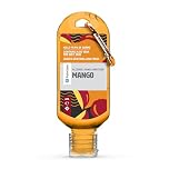 Palm Safe Mango 60ml Anti Bacterial Premium Hand Sanitiser Travel Size Refillable Clip Bottle Quick Drying Non Sticky Extra Moisturising Kills 99.9% of Viruses and Bacteria
