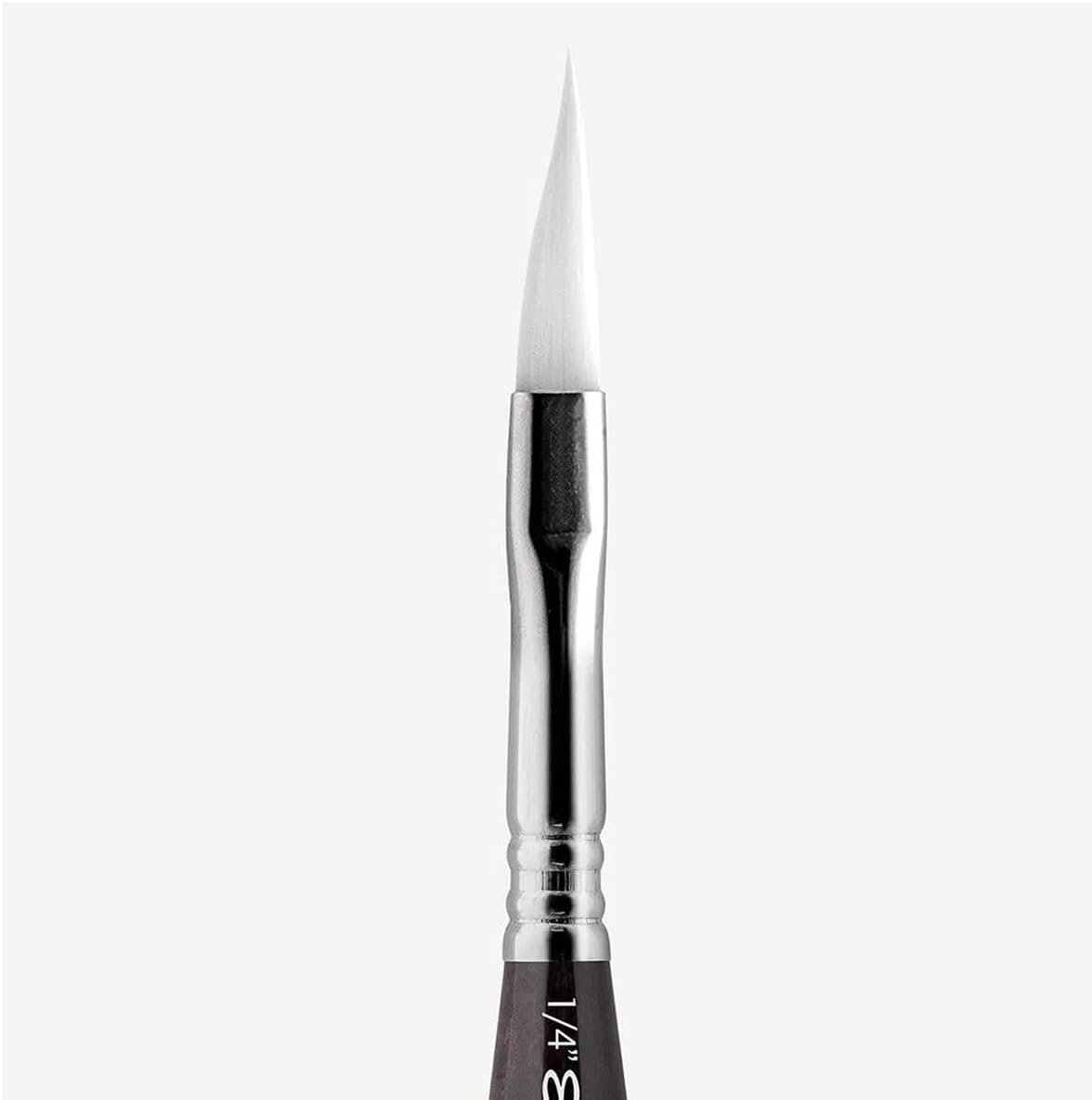 Escoda Perla Toray White Synthetic Travel Brush - Dagger, Short Handle, Size 1/4"