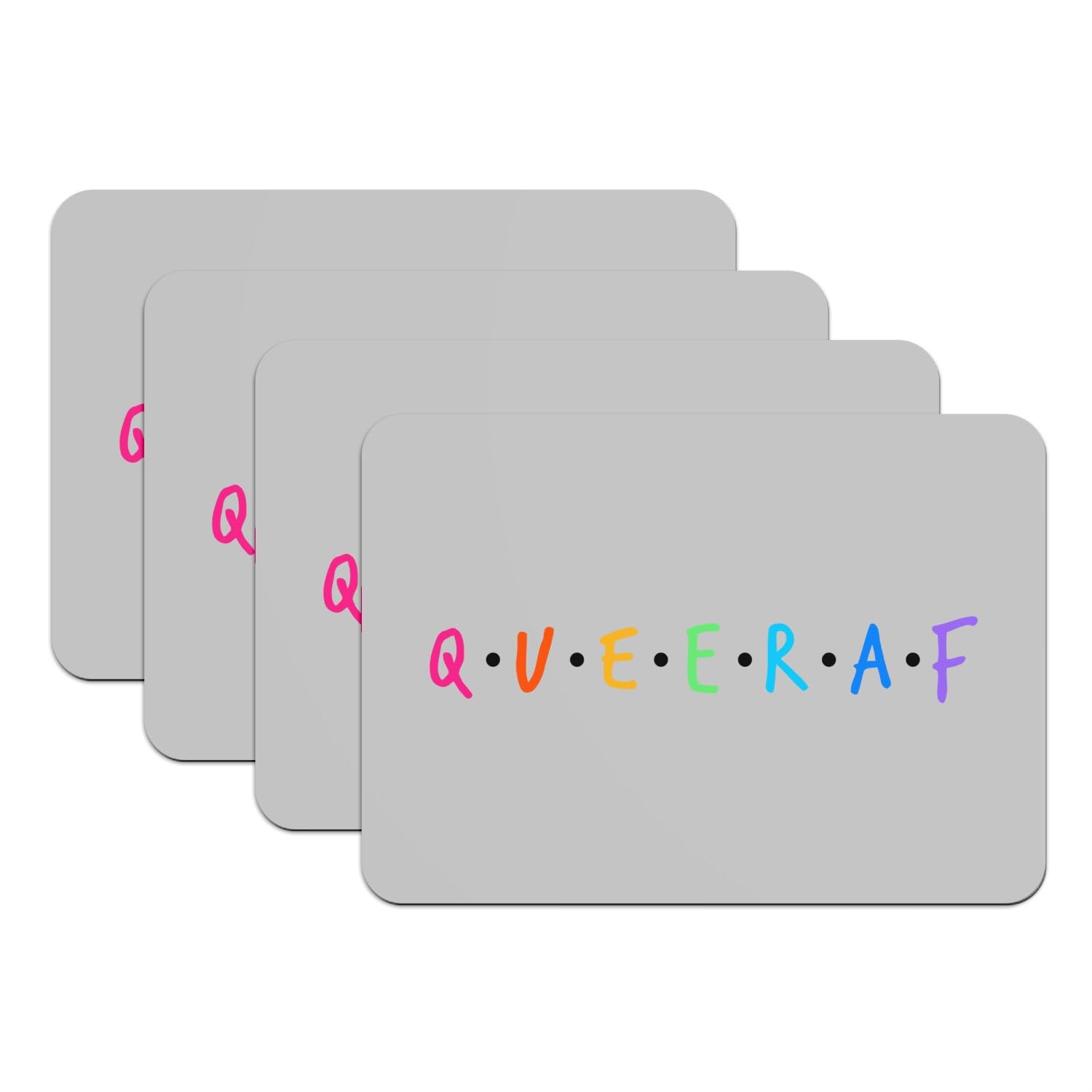 Sets de table LGBT Queer AF pour repas festifs et fiers