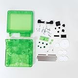 Hzxkqmil Replacement Full Shell Transparent Housing Case Cover with Buttons Screws Kit for Game Boy Advance SP GBA SP Console (Clear Green) - Image 3