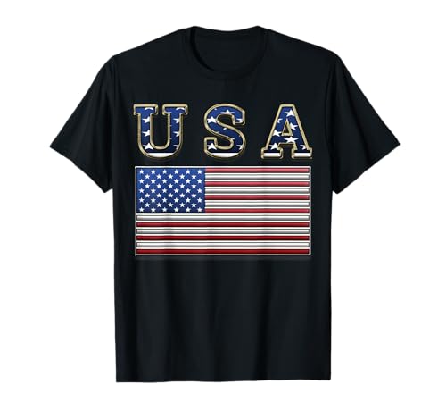 USA American Flag United States US Patriotic Maglietta
