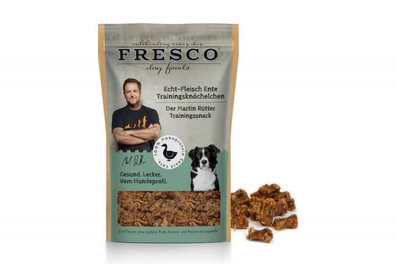 Fresco - Trainingsknöchelchen Ente für Hunde - Doppelpack - 2 x 150g