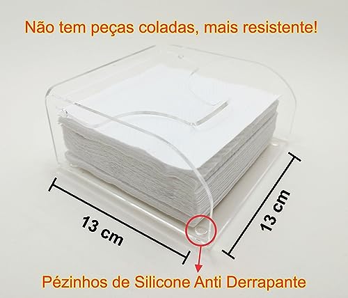 Porta Guardanapos de Mesa de Acrílico