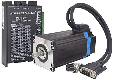STEPPERONLINE 1 Axis Closed loop Stepper CNC Kit 3 Nm(424.92 oz.in) Nema 23 Closed loop Stepper Motor ＆ Stepper Driver & 2 Extension Cable