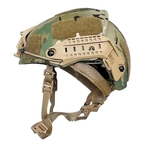 KLYso Casco Balístico Militar AFCasco Balístico NIJ IIIA 3A Nivel Aramid UHMW-PE Casco Táctico De Seguridad (Color : CP, Size : 6pcs)