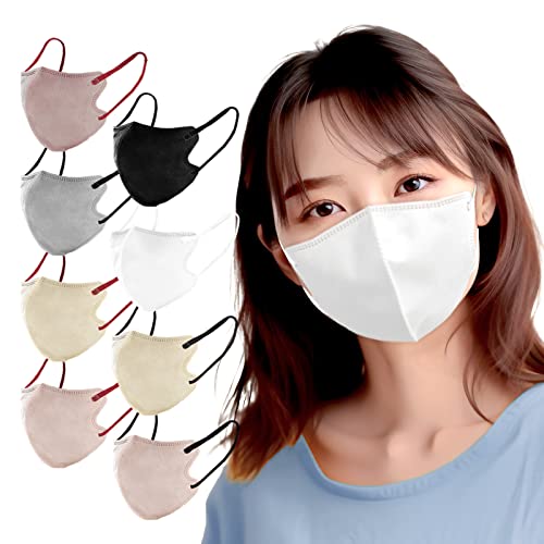 日本製立体マスク 3Dマスク 不織布 立体マスク バイカラーマスク 20枚 個別包装 (ホワイト)