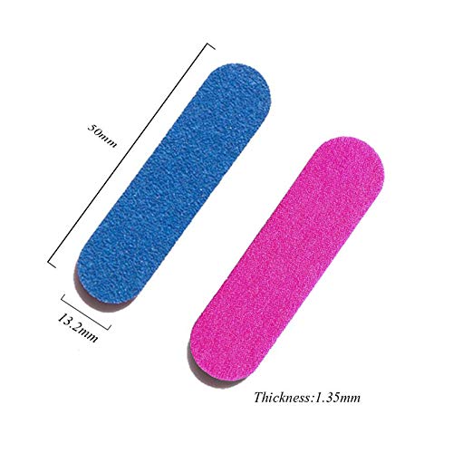 Mwoot 100 Stück Nagelfeilen, Doppelseitige Einweg Nagelfeile, Professionelle Care Mini Nagelfeilen -180/240 Grit – Bild 3