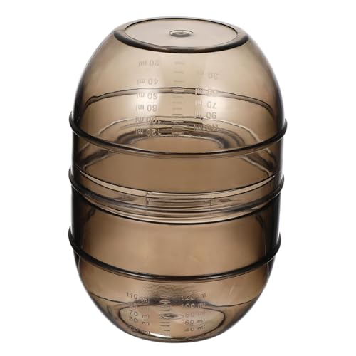 VICASKY 5 Pezzi Ciotola per Tinta Capelli con Doppia Scala Misurino per Mescolare Colore Agitatore per Salone e Uso Domestico Design Antisgocciolamento per Miscelazione Facile e Precisa