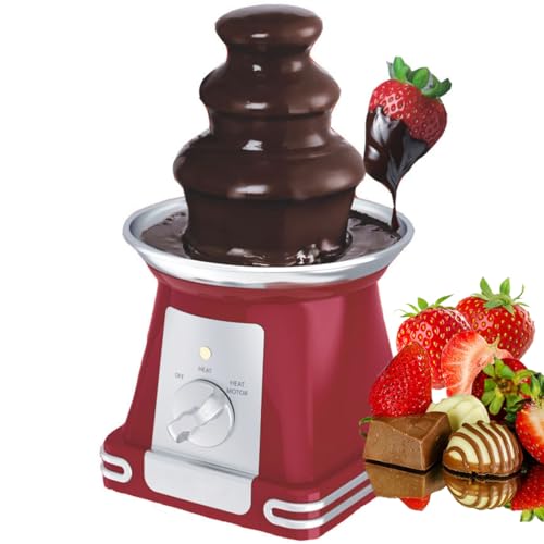 Chocolate Fountain Machine, Temperature Adjustable, Detachable Design for Parties, Events, and Catering