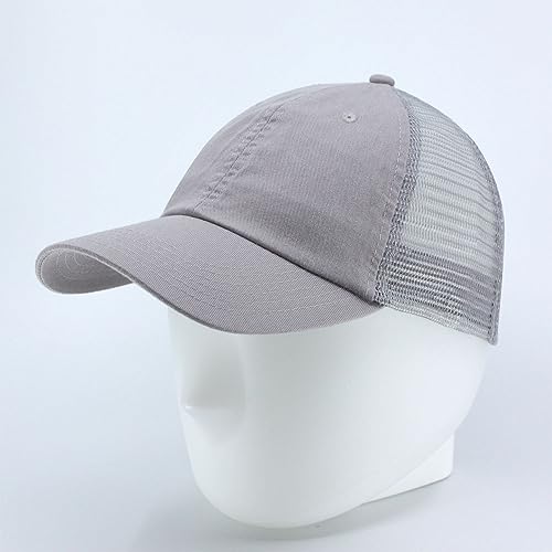 Image of The Vintage Year Washed Cotton Unstructured Soft Mesh Adjustable Trucker Baseball Cap
