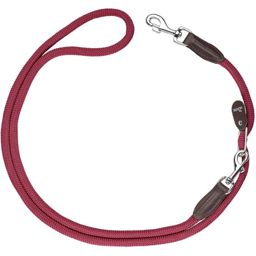 HUNTER Guinzaglio per cani Vario Freestyle, colore bordeaux, lunghezza regolabile, resistente e maneggevole, resistente alle intemperie e facile da pulire, perfetto per tutti i giorni e allenamento