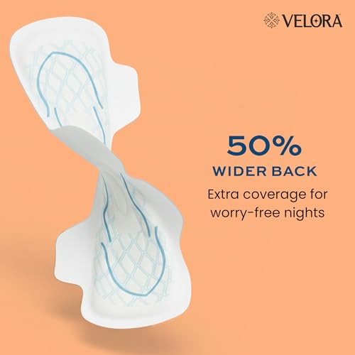 Image of Velora Dry Feel XL 40 Pads Wider Back for Extra Coverage, Quick Absorption,Medium Flow Straight Sanitary Pads for Women & Girl (40 Pads-280MM)