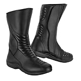 Motorcycle Boots for Men Comfortable Fit Riding Armored Boots with Zipper, Anti-Slip Sole, Reinforced Street Racing Shoes (Black, 11, US Footwear Size System, Adult, Men, Numeric, Medium, 11)