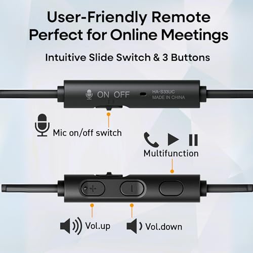 Image of JVC USB-C Wired On-Ear Headphones with Mic - Comfortable All-Day Wear, Clear Calls, Rich Sound - Foldable & Lightweight - Tangle-Free Single-Sided Cable - Great for Gaming & Work from Home