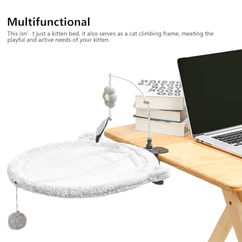 Hamac de bureau pour chat pour le télétravail avec un chaton - 6