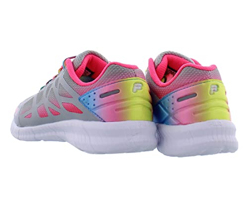 Fila Superstride 2 Y Girls' Toddler-Youth Sneaker 11.5 M US Little Kid Grey-Multi-White2