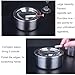 hanlongyu Outdoor Ashtray with Lid, Flip Top Stainless Steel Ash Tray, Metal Windproof Cigarette Ashtrays for Indoor or Outdoor Use, Desktop Ashtray Office Patio Home Decor