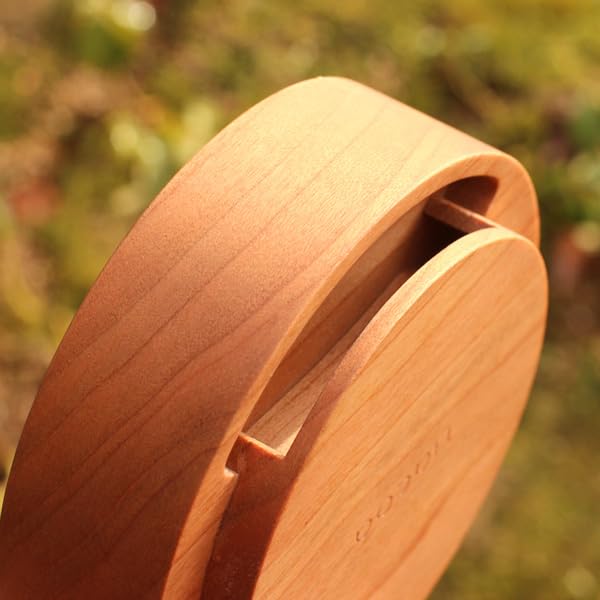 Amazon | 「Wooden Speaker Drum」木塊を削り出した、シンプルな無電源