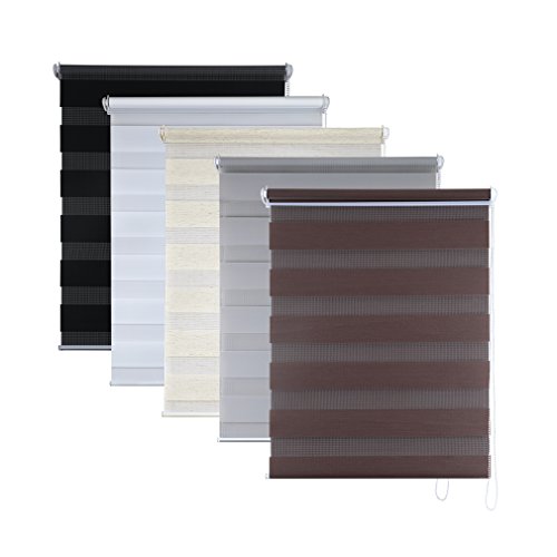 Shiny Home® Doppia avvolgibile, a strisce con