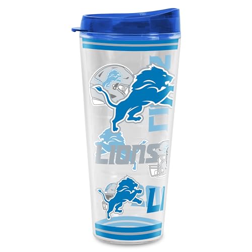 Image of Rico Industries NFL Football Detroit Lions Double Wall 20oz Tritan Tumbler
