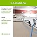 Greenlee FP18 Collapsible 18' Cable Pulling and Reaching Fish Pole, Far-Reaching Wire Pulling Tool for Pushing/Pulling Cables