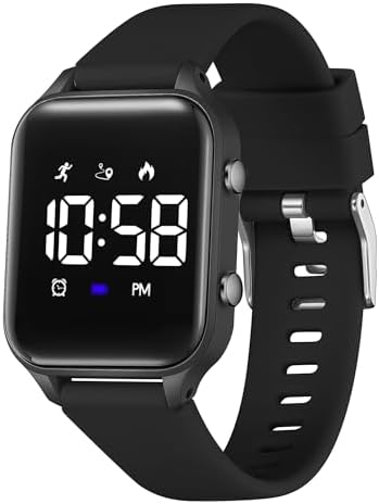 （17:30時点） ShunkanSai デジタル 腕時計 男の子 子供 活動量計 キッズ 女の子 5ATM防水 充電式 スポーツウォッチ 歩数計 距離 目覚まし時計 日付曜日表示 ストップウォッチ 長持ちバッテリー 誕生日 人気 ギフト 小学生 中学生