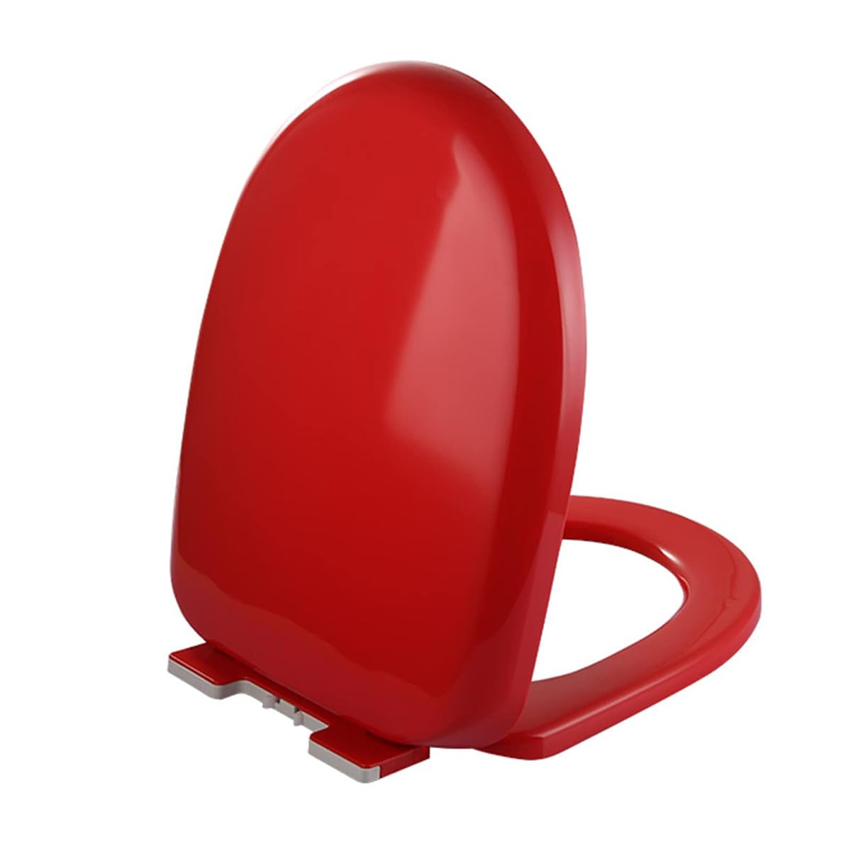 FLYIODFCXV Toilet seat, With Quiet Cushioning and Quick Release Hinge - Universal Seat Cover for Standard Size Fixtures(Red)