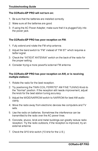 C. Crane Ccradio - Ep Pro Am Fm Battery Operated Portable Analog Radio With Dsp #TOP5
