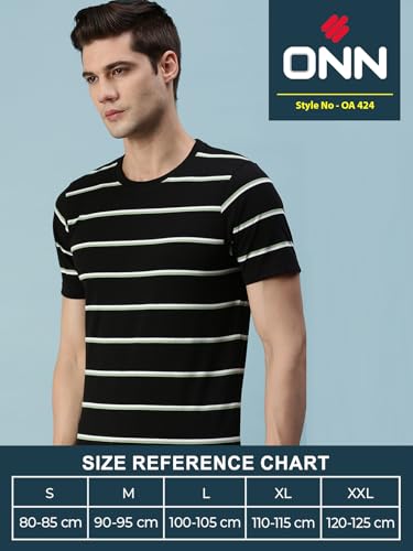 Image of ONN Men's Striped Relaxed Fit T-Shirt