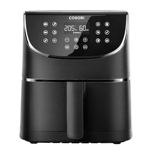 COSORI Heißluftfritteuse 5,5L XXL Friteuse Heissluft Fritteusen Air Fryer mit Digitalem LED-Touchscreen, 11 Programmen, Vorheizen&Warmhalten, Shake-Modus, 100 Rezepte auf Deutsch, ohne Öl, 1700W