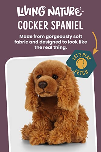 Living Nature Cockerspaniel, realistisches weiches kuschliges Hundespielzeug, 22cm, Unbekannt