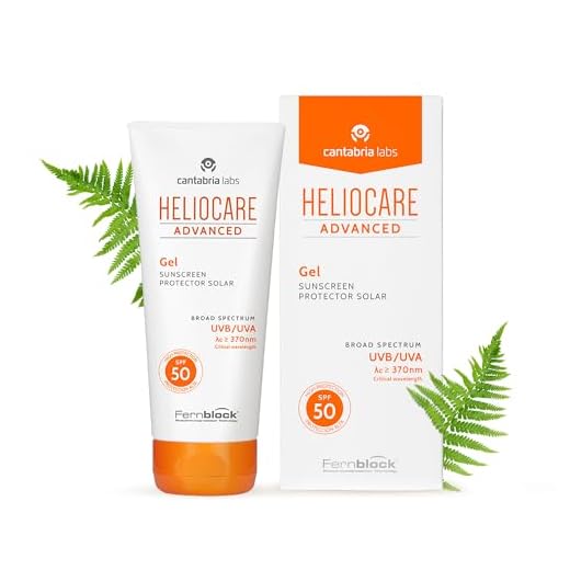 Heliocare Advanced Gel SPF 50 - Crema Solar Facial, Textura Gel, Ligera, Rápida Absorción, Antioxidante, Pieles Mixtas o Grasas, No Comedogénica, 50ml
