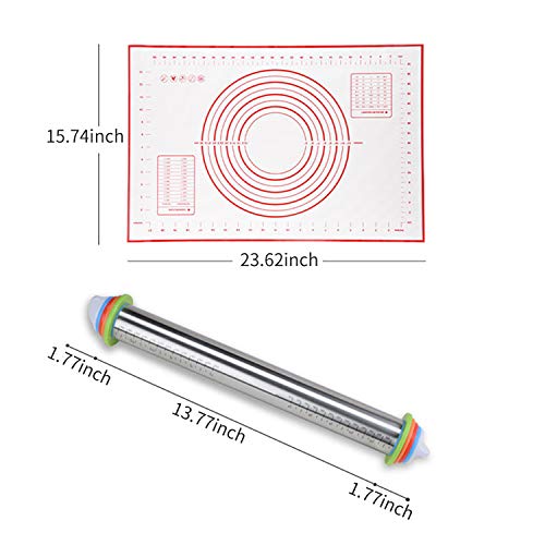 Esteira de pastelaria de silicone ajustável para assar pizza massa de pastelaria bolos biscoitos ute