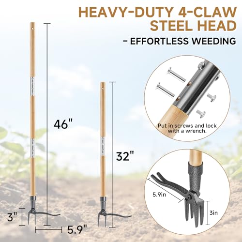 Niulight Heavy Duty Stand Up Weeder