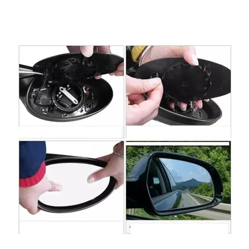 Glace de rétroviseur chauffant gauche droite pour Audi A6 C7 2012-2018 - 3