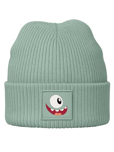 Bonnet tricoté enfant contre le froid : accessoire garçon motif Monster