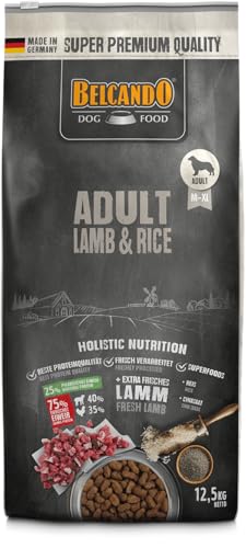 Belcando Adult Lamb & Rice [12,5 kg] Cibo secco con agnello per cani sensibili | Alimento completo per cani adulti a partire da 1 anno di età