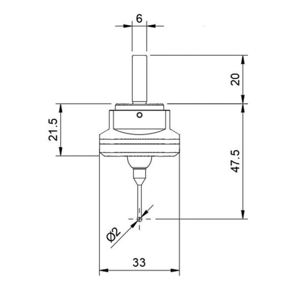 NbgrvB für CNC 3D-Tastsonde V6 Zentrierer für Edelstahl-Tischfräsmaschin