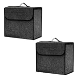 Auto Organizer Toolbag Kofferraum mit Klett Fixierung - 2 Stück Kofferraumtasche für Werkzeug & Autopflege - Filz Organizer Auto Zubehör
