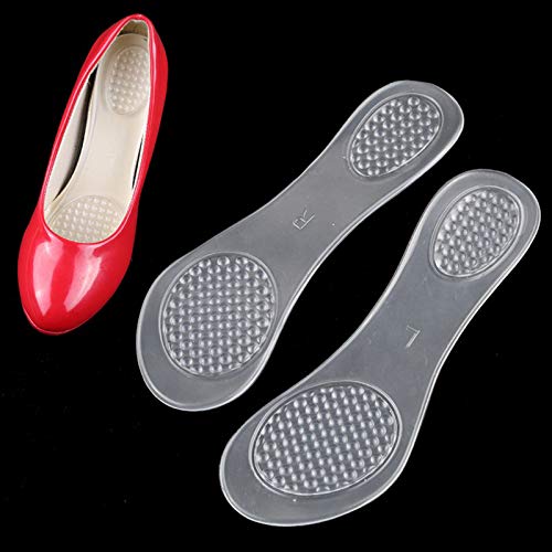 Culturemart Soft Silicone Gel Massaging Insole Lady high Heel Insole Fatigue of feet Alleviate Pain Relief Three Quarter Sandal Insole