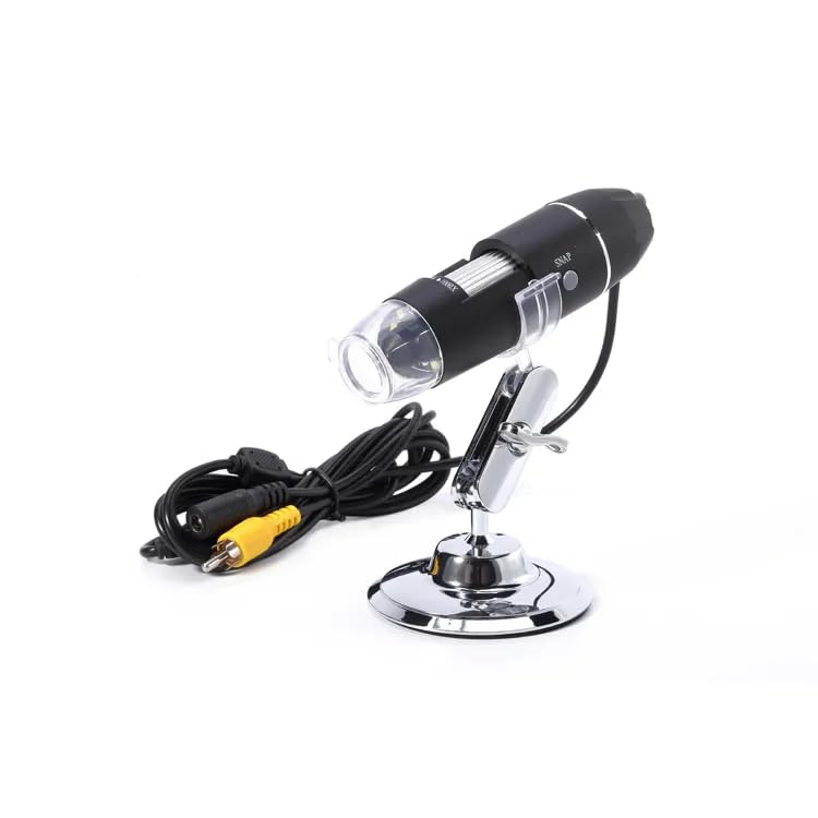 USB Digital Microscope 50X to 1000X Magnification with AV Output for TV Take Photo/Flexible Stand 8 Adjustable inbuilt and LED Lights for PCB Inspection/Measurement-image-36