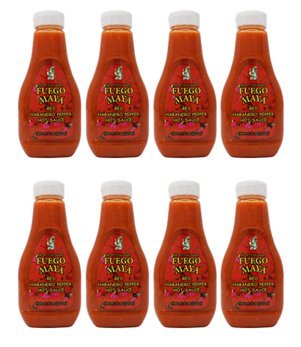 Fuego Maya Fuego Maya Red Habanero Sauce 8 oz ( 8 pack )