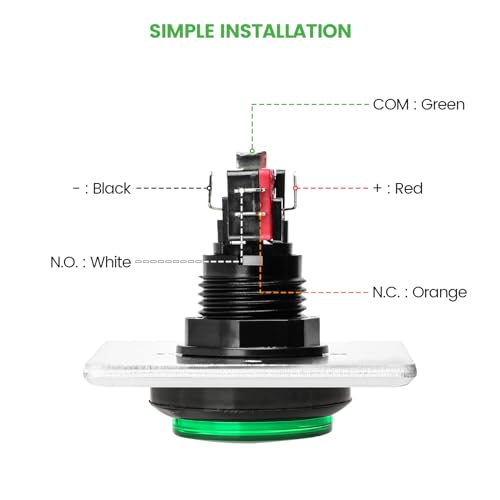 Bouton poussoir pour sortir intérieur avec bouton demande de sortie LED verte