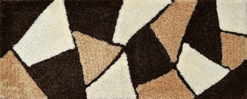 Image of Carpet for Living Room, Bedroom and Hall Handmade Microfiber Cozy Soft and Fluffy Shaggy Area Rug with 2 inch Thick Anti Skid Carpet [2x6 Feet Multi 11]