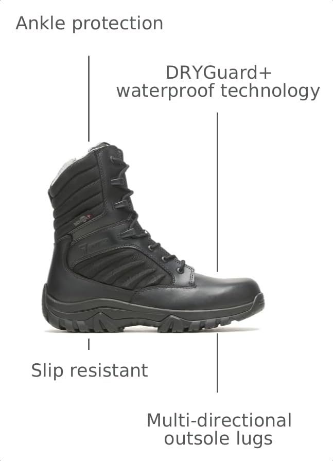 Image of Bates Footwear GX X2 Tall Side Zip Dryguard+