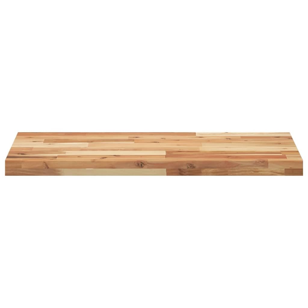 Estantería flotante 100 x 40 x 4 cm de madera maciza de acacia barnizada moderna con construcción robusta y vetas únicas, solución que ahorra espacio para cocina, salón o baño